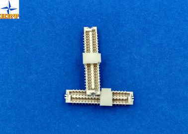 Light Yellow LCP 1.25mm Pitch Connector , Wire To Board Terminal Connector One Row