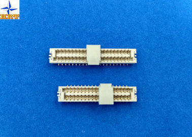 Light Yellow LCP 1.25mm Pitch Connector , Wire To Board Terminal Connector One Row
